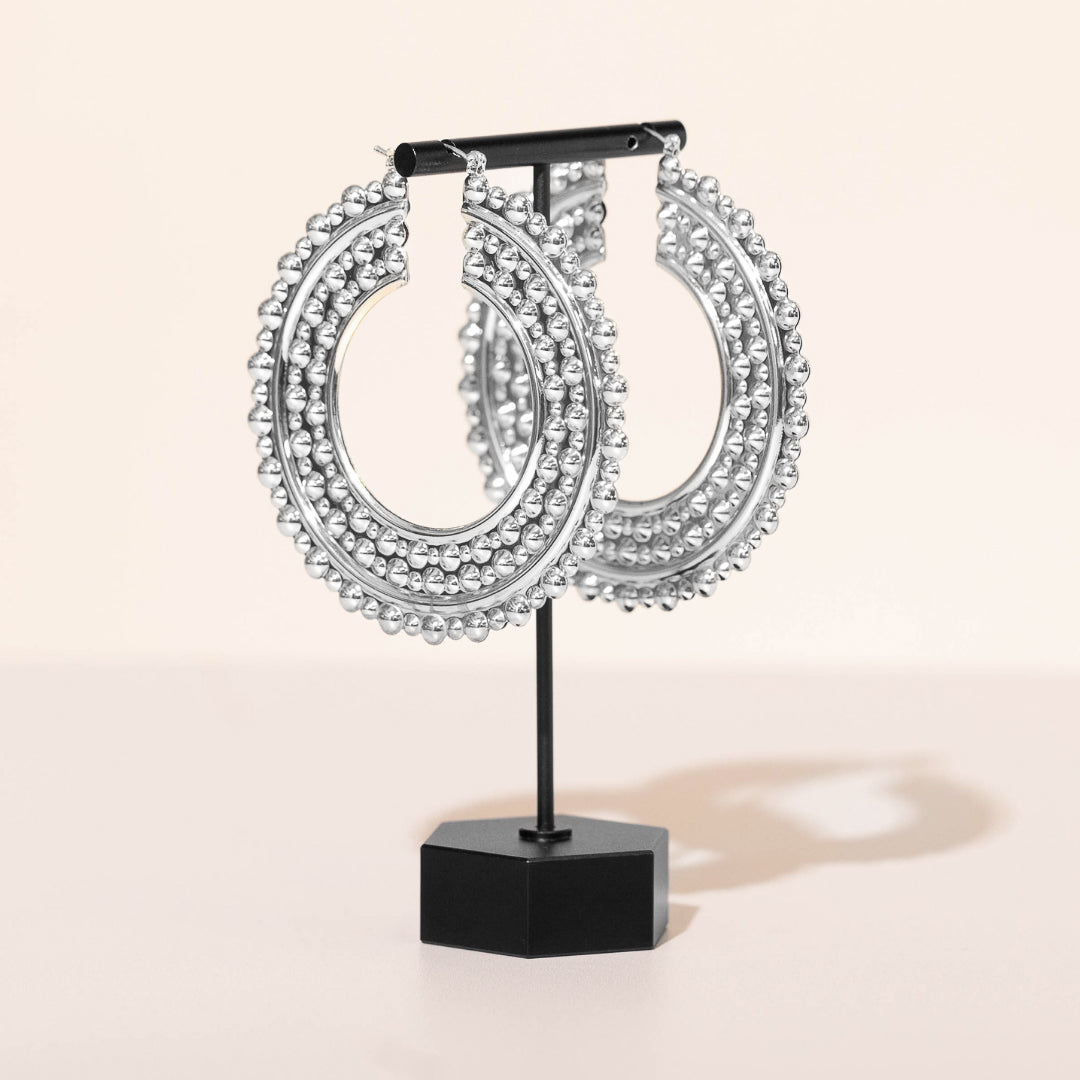GLADIATOR HOOPS - SILVER
