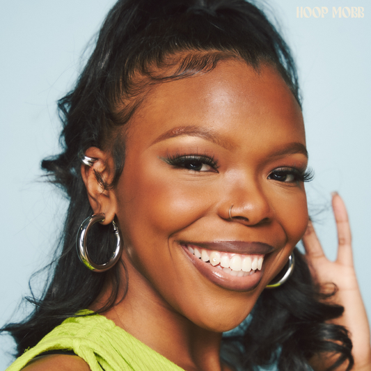 BABY FAT MINI HOOPS - SILVER