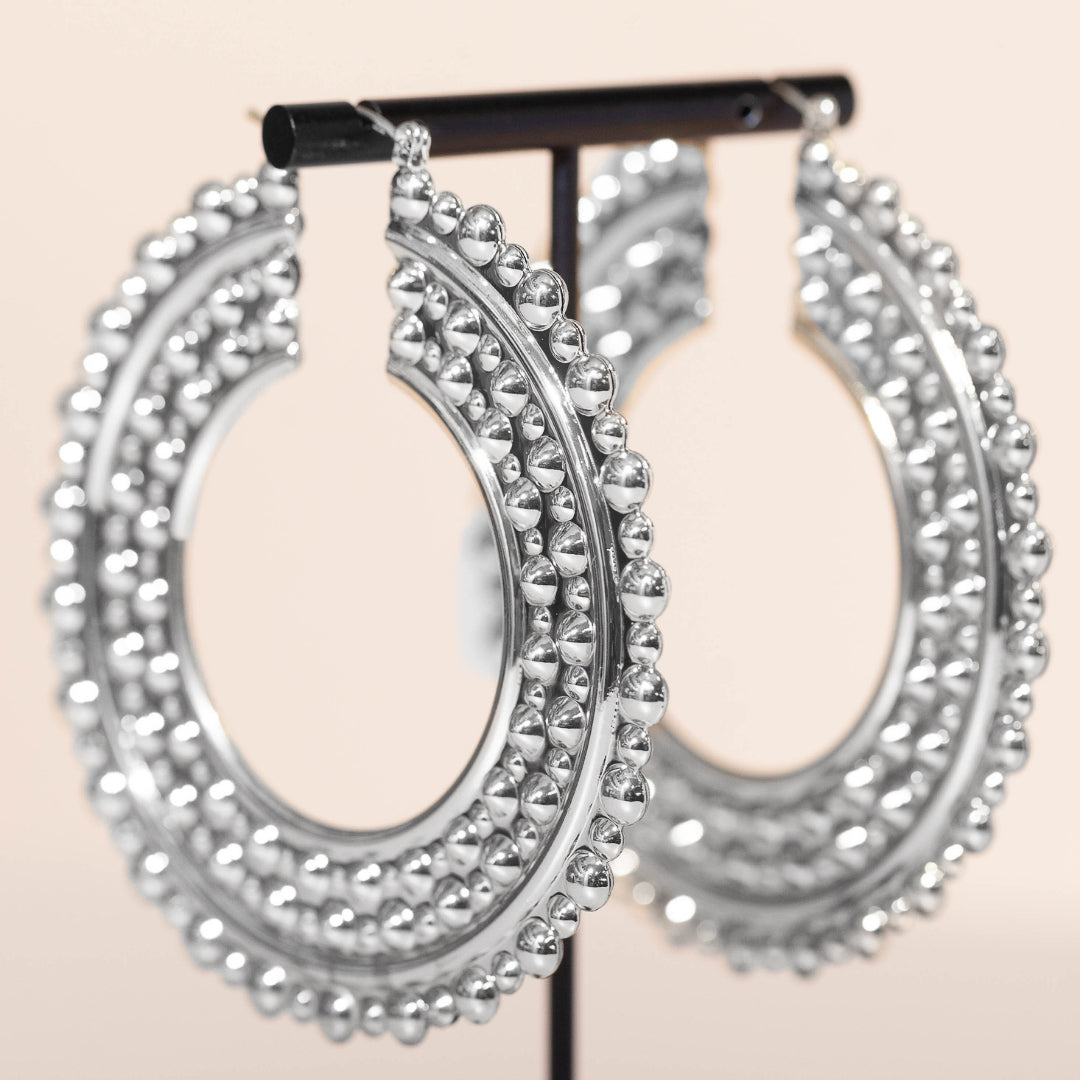 GLADIATOR HOOPS - SILVER