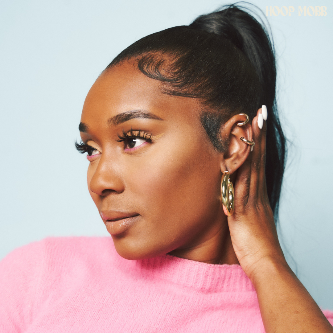 BABY FAT MINI HOOPS - GOLD