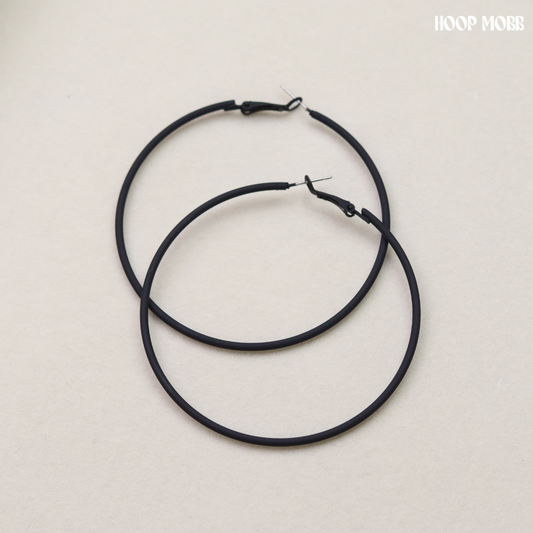 CRAYON HOOPS - BLACK