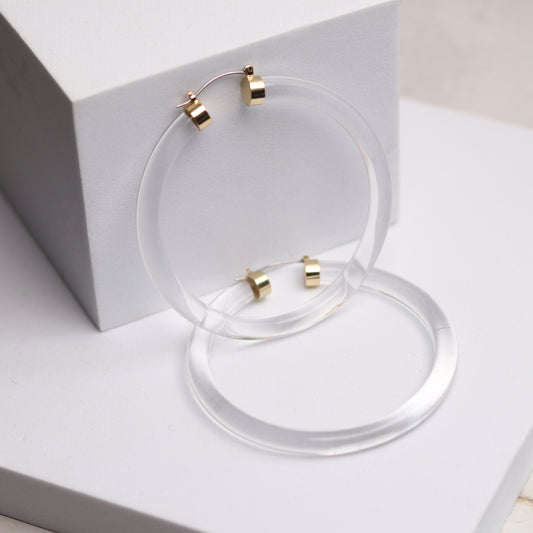 NATURE GIRL HOOPS - WATER
