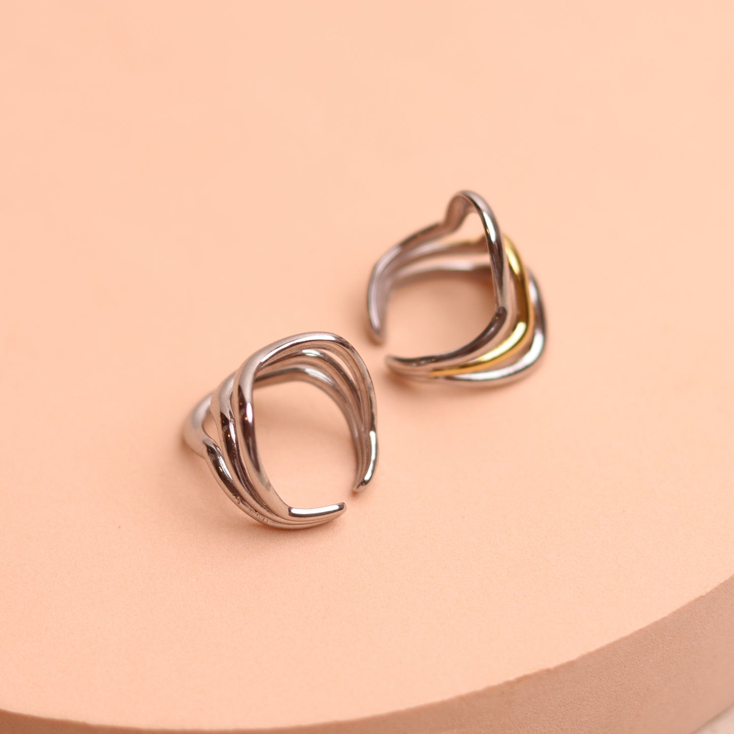 Power Play Ring Set - Two Tone