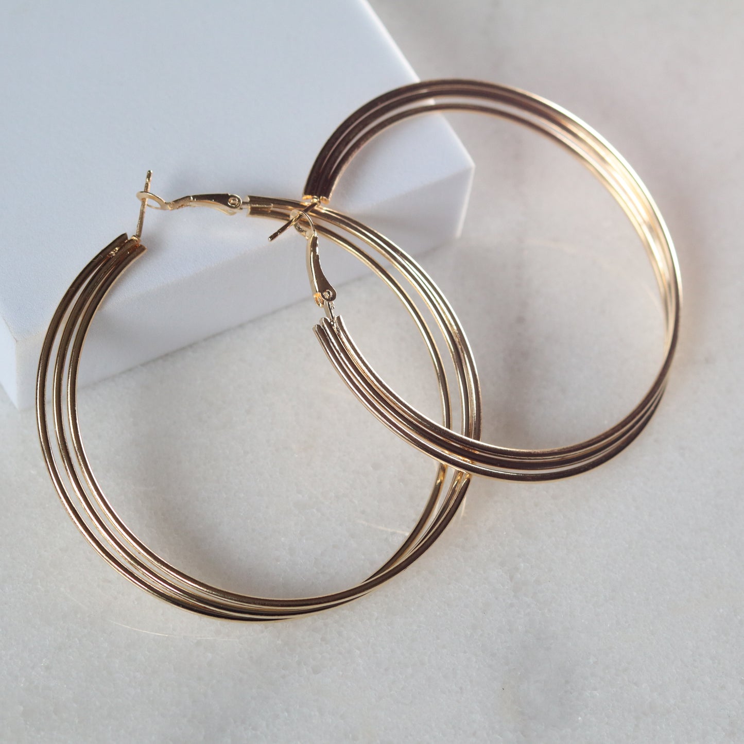 Trip Wire Hoops - Gold