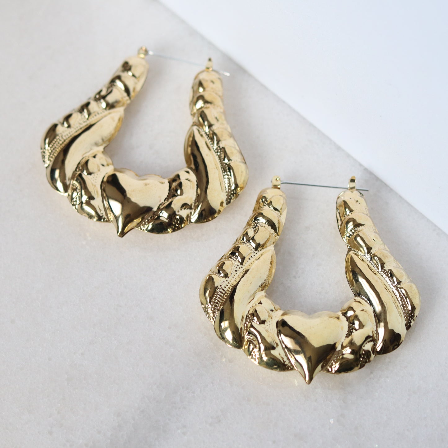 Knock First Hoops - Gold