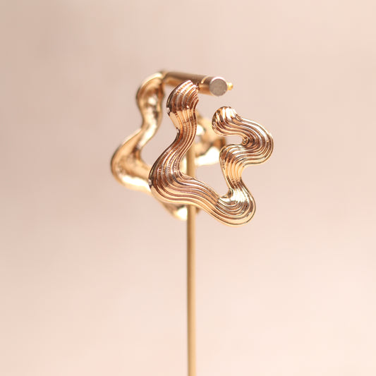 WATER WAVE HOOPS - GOLD