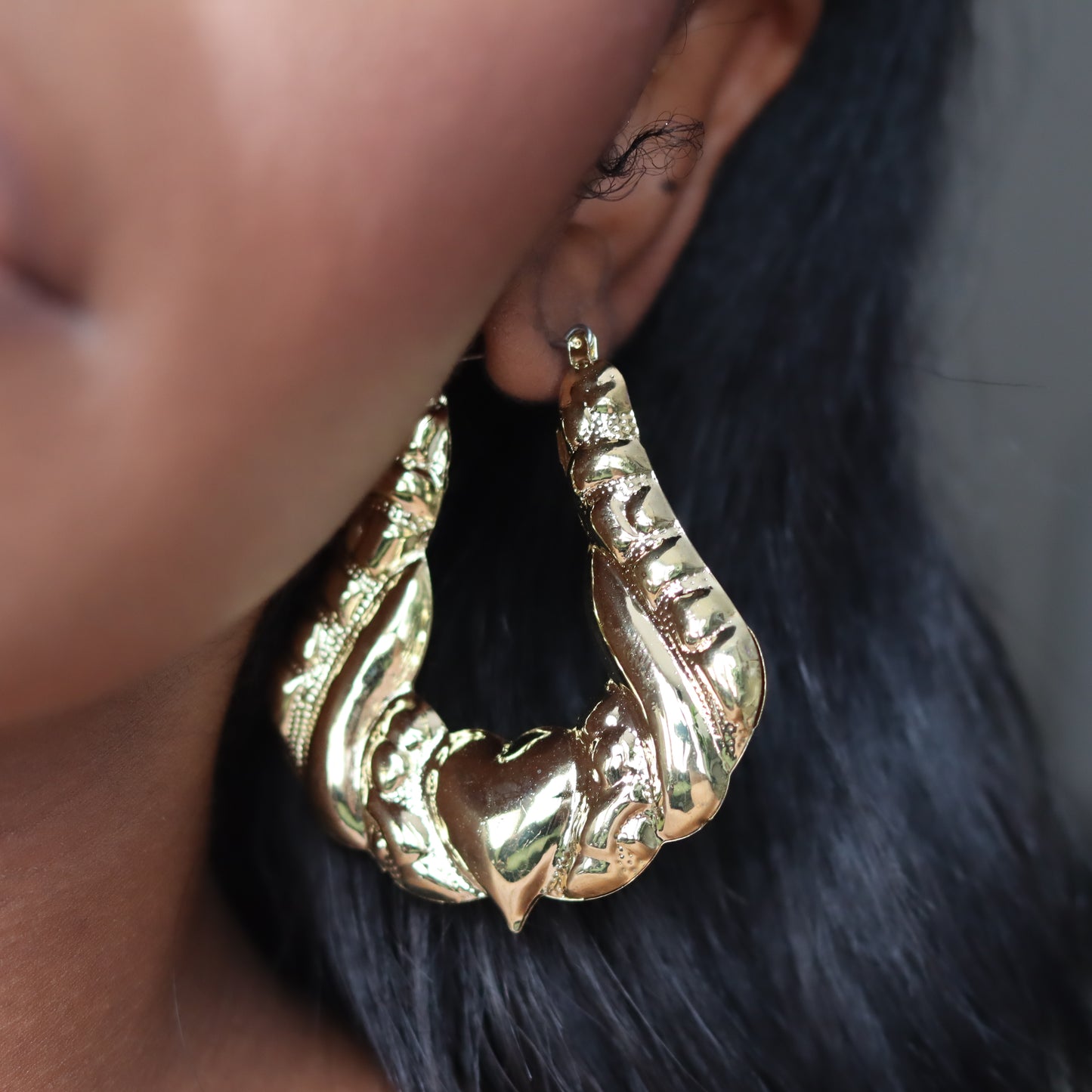 Knock First Hoops - Gold