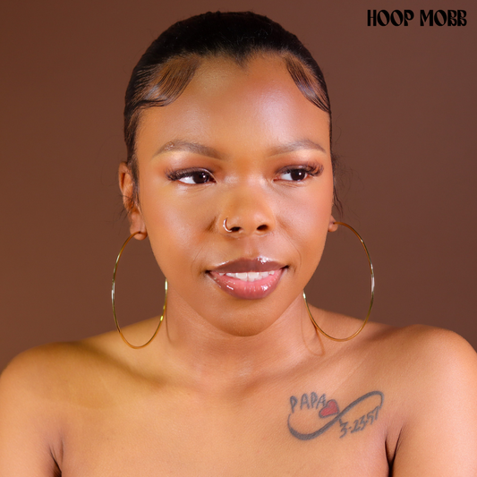 PLAIN JANE HOOPS - JUMBO - GOLD