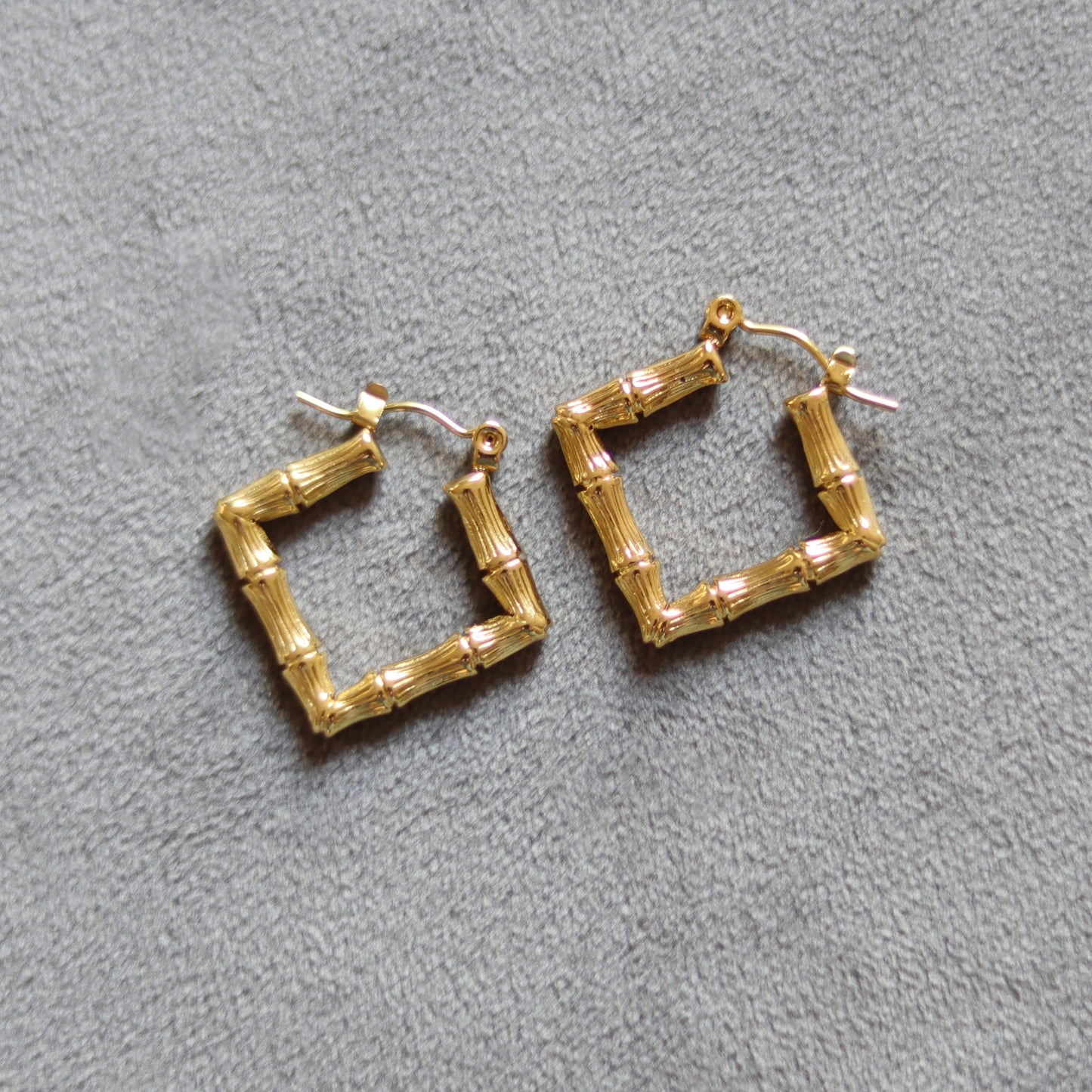 diamond mini bamboo hoops gold2