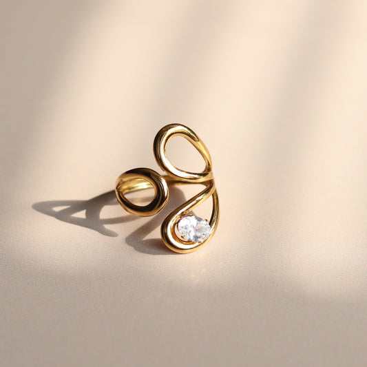 Petal Ring - 18k Gold Plated