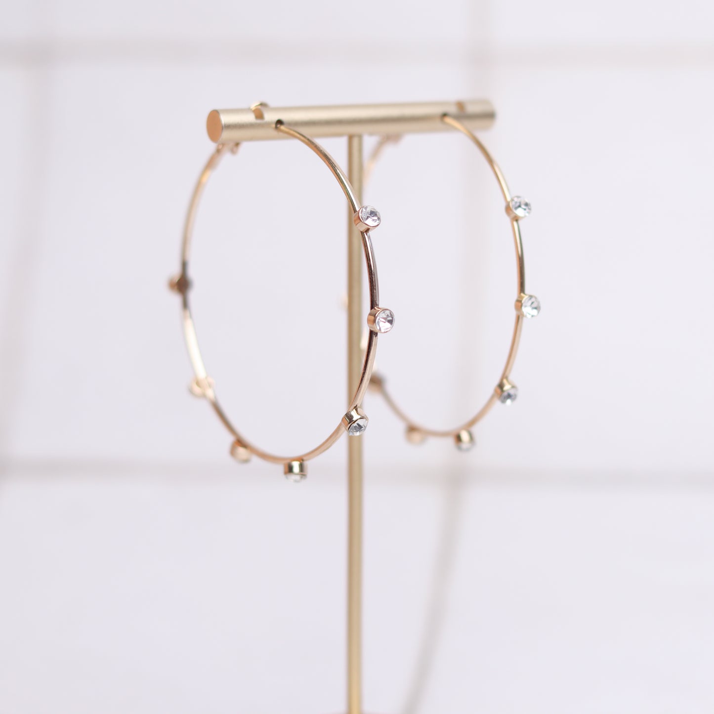 spaced out hoops gold