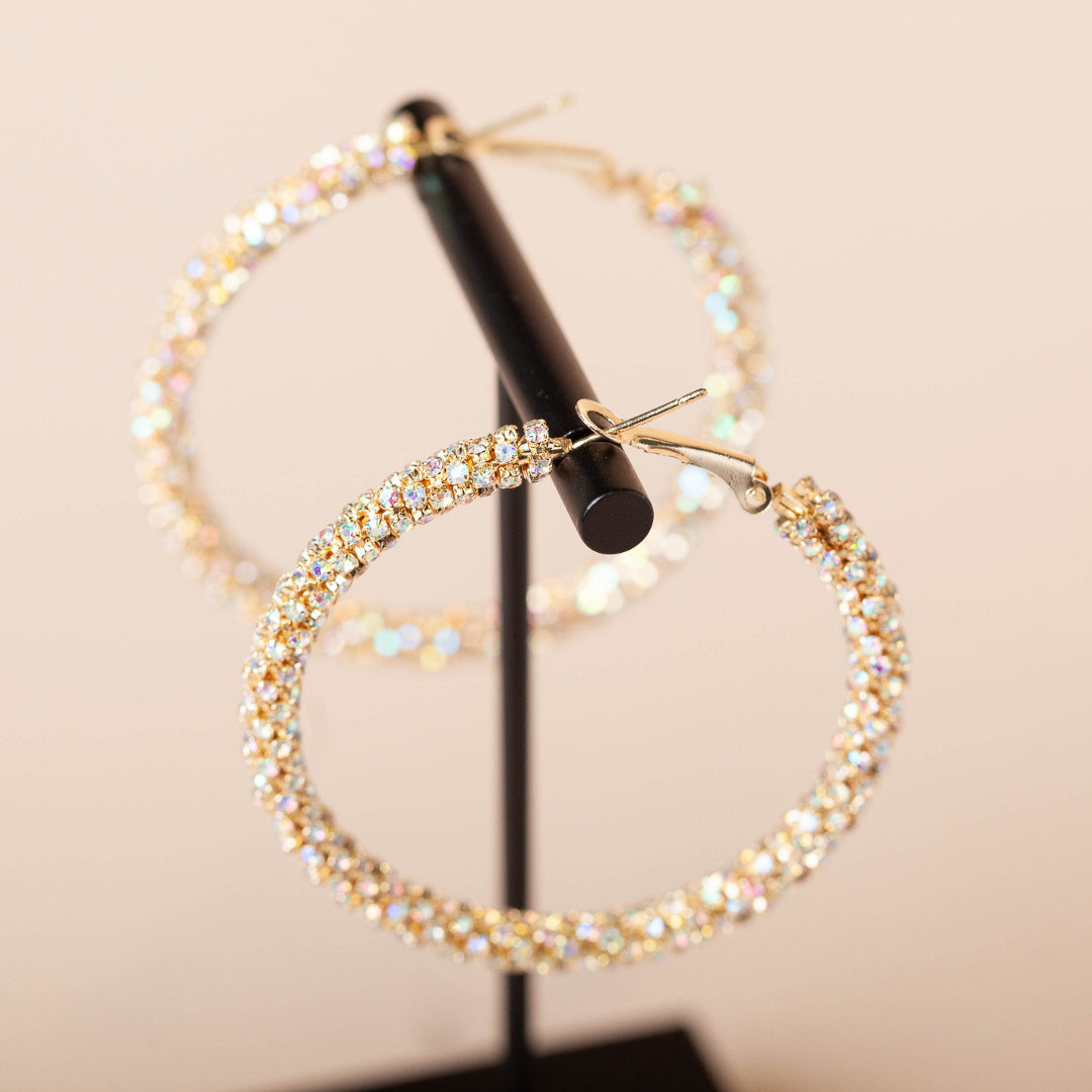 Slim Thick Twankle Hoops - Gold