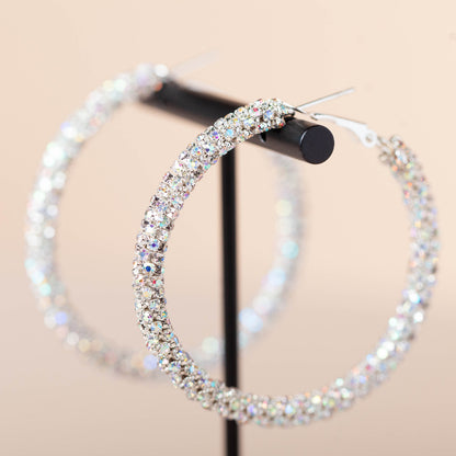 Slim Thick Twankle Hoops - Silver