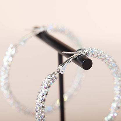 Slim Thick Twankle Hoops - Silver