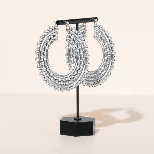 GLADIATOR HOOPS - SILVER