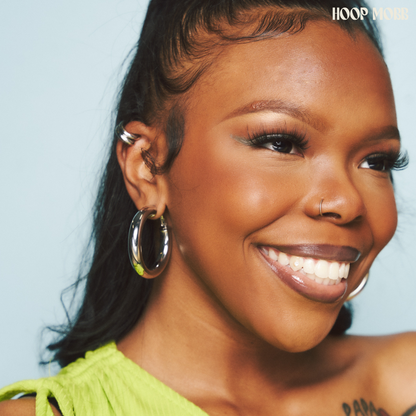 BABY FAT MINI HOOPS - SILVER