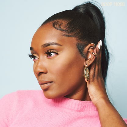 BABY FAT MINI HOOPS - GOLD