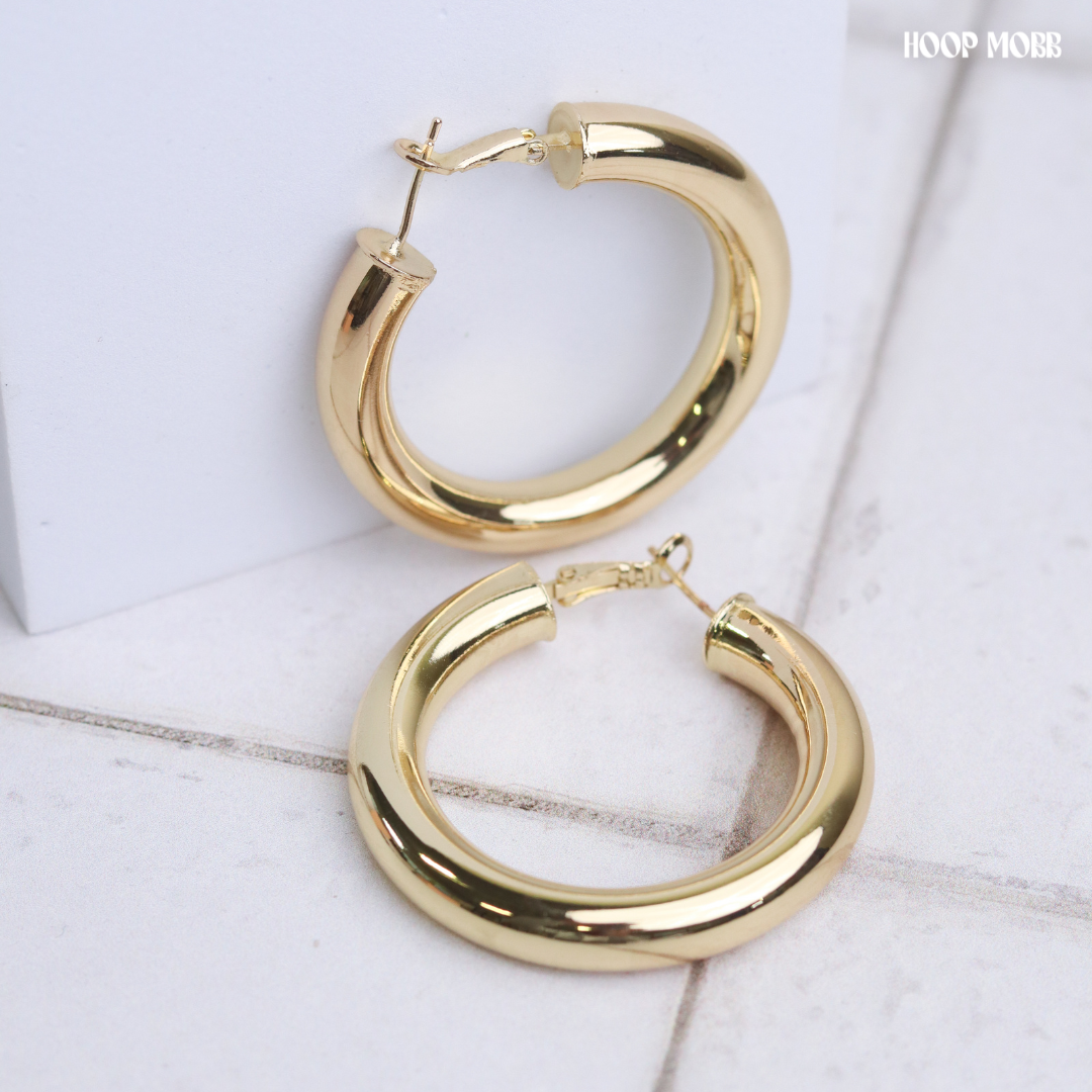 BABY FAT MINI HOOPS - GOLD
