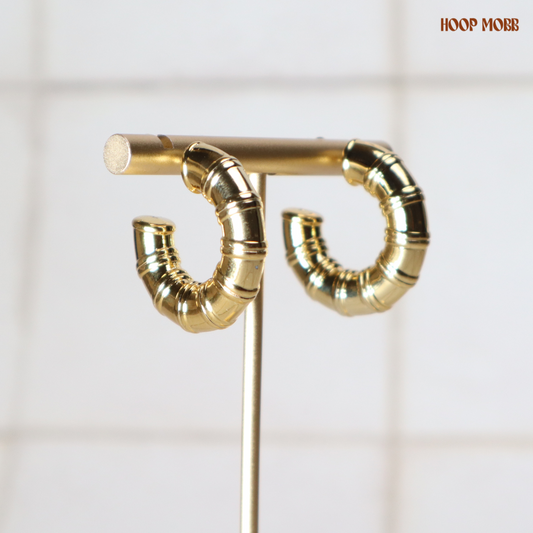 Pipe Down Hoops - Gold