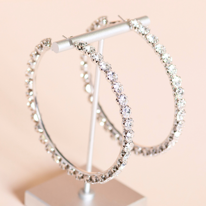 TENNIS HOOPS - LARGE - SILVER