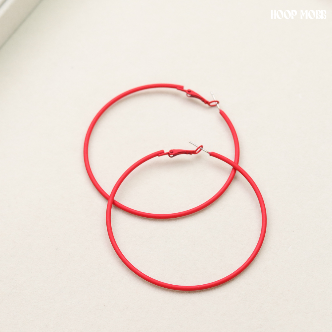 CRAYON HOOPS - RED