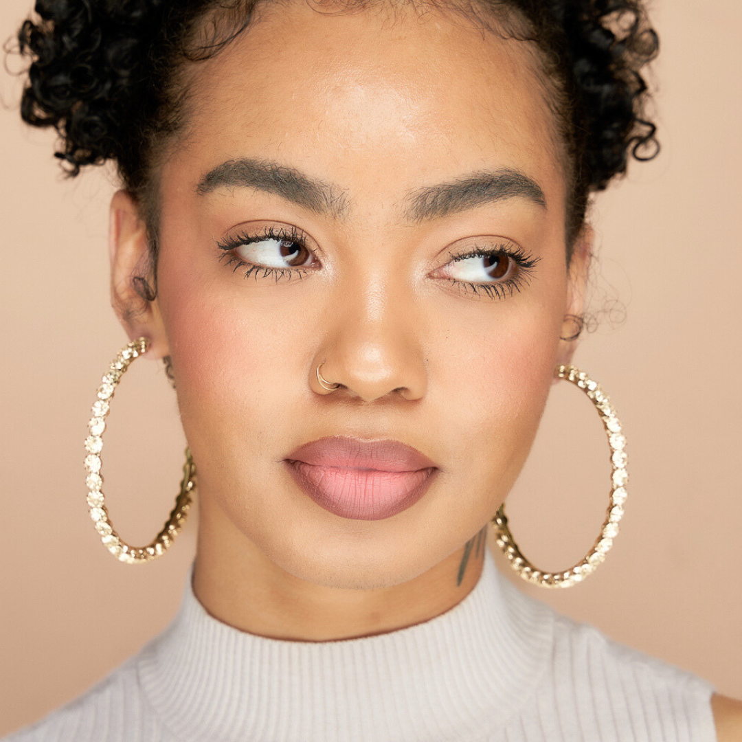 TENNIS HOOPS - LARGE - GOLD