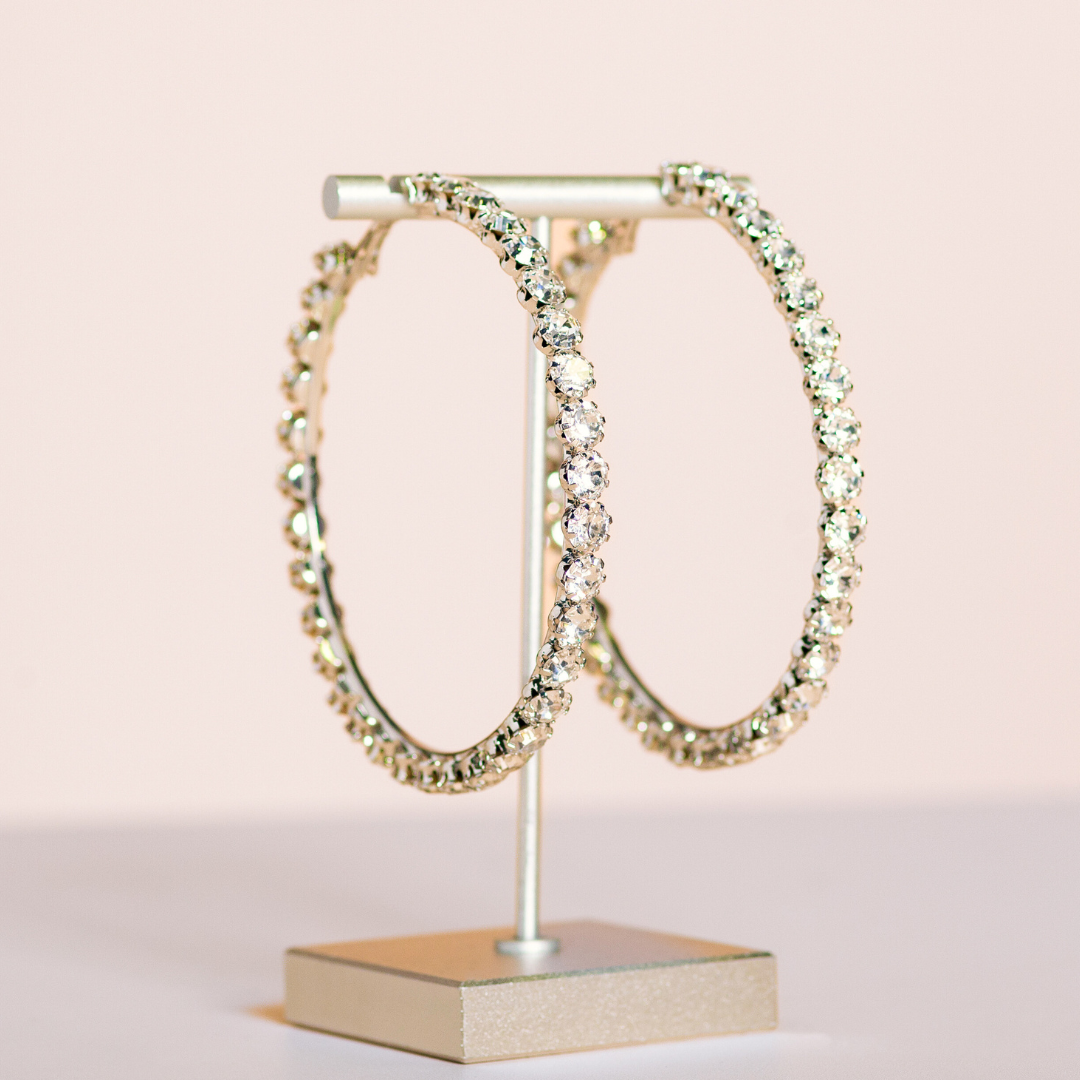 TENNIS HOOPS - LARGE - GOLD