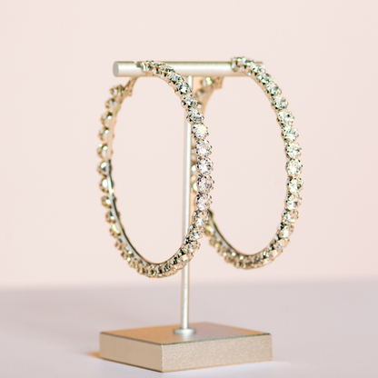 TENNIS HOOPS - LARGE - GOLD