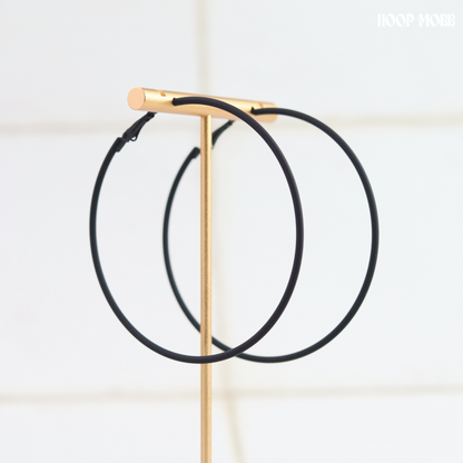 CRAYON HOOPS - BLACK