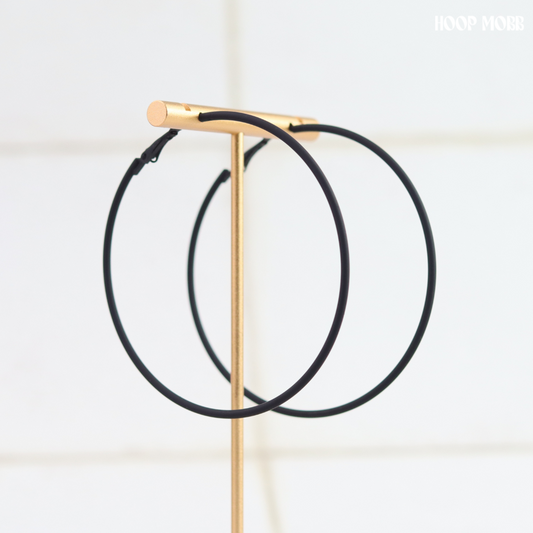 CRAYON HOOPS - BLACK