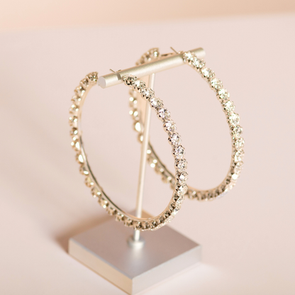 TENNIS HOOPS - LARGE - GOLD