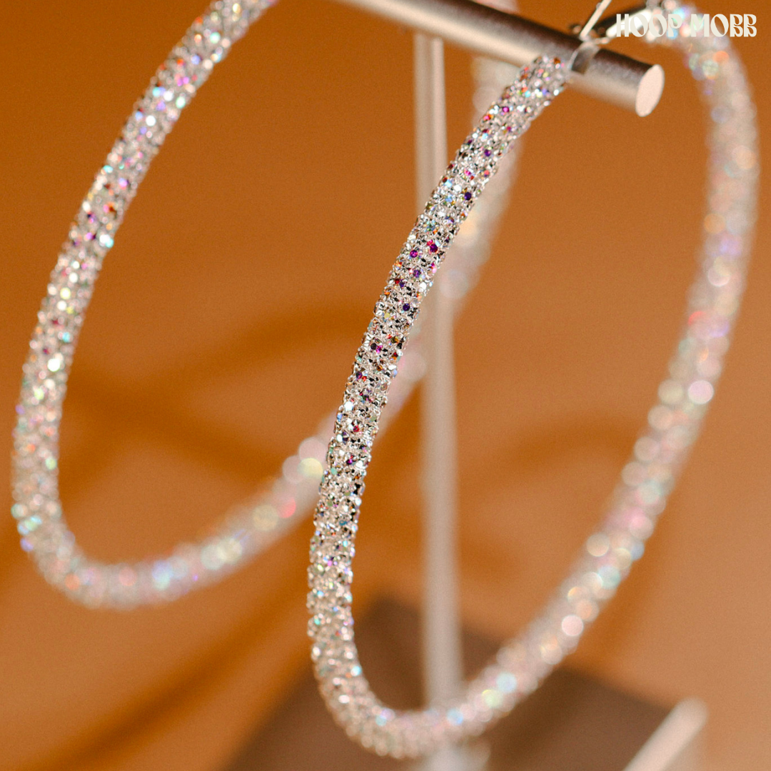 SLIM THICK TWANKLE HOOPS - SILVER/JUMBO