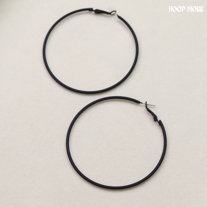 CRAYON HOOPS - BLACK