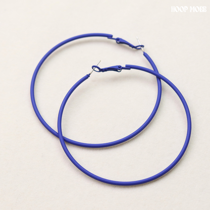 CRAYON HOOPS - NAVY BLUE
