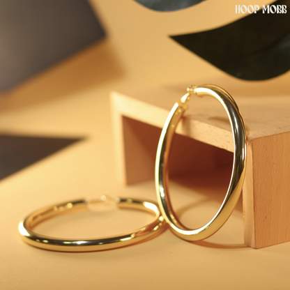 BABY FAT JUMBO HOOPS - GOLD