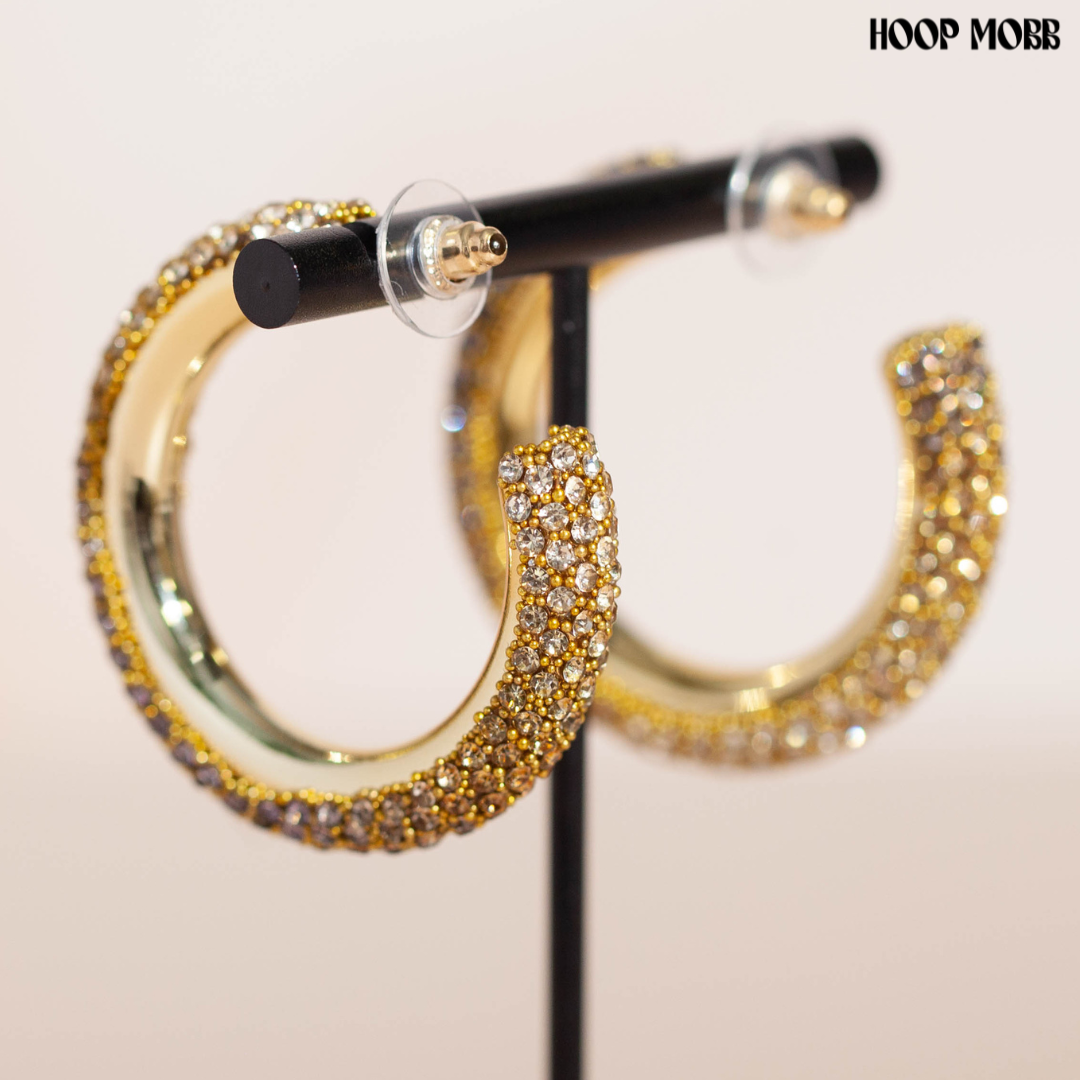 SPARKLE SUPREME HOOPS - GOLD