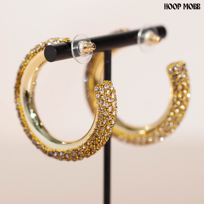 SPARKLE SUPREME HOOPS - GOLD