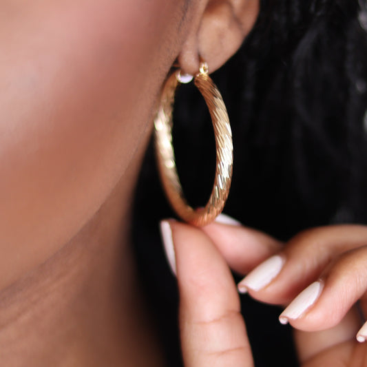 MISS FANCY HOOPS - GOLD