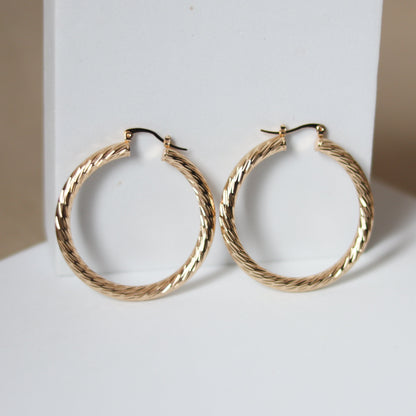 MISS FANCY HOOPS - GOLD