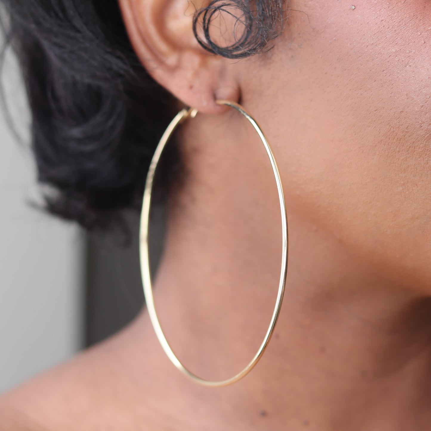 PLAIN JANE HOOPS - JUMBO - GOLD