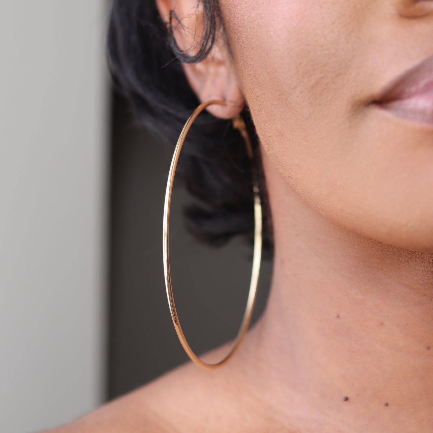 PLAIN JANE HOOPS - JUMBO - GOLD