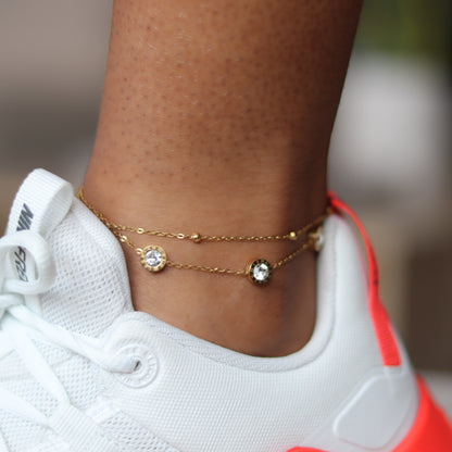 Perfect Timing Anklet - Gold