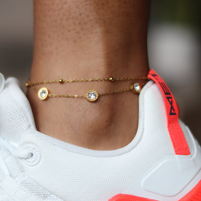 Perfect Timing Anklet - Gold