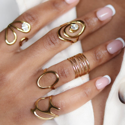 Open Up Ring - Gold
