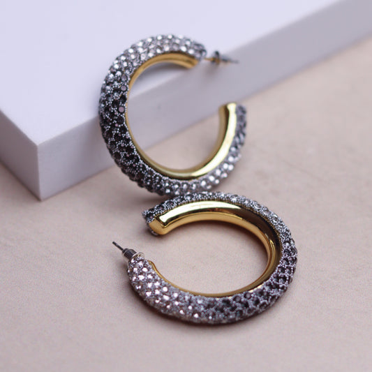 SPARKLE SUPREME HOOPS - BLACK