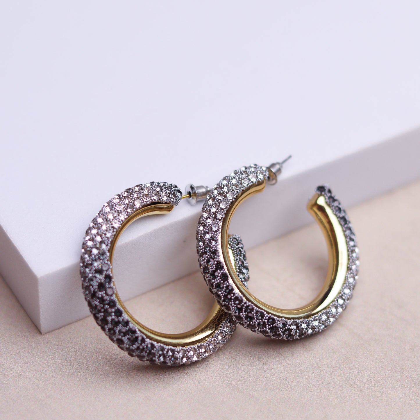 SPARKLE SUPREME HOOPS - BLACK