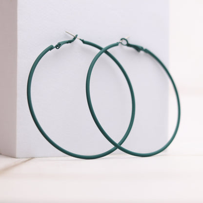 CRAYON HOOPS - HUNTER GREEN