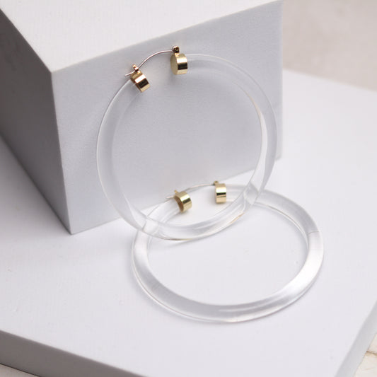 NATURE GIRL HOOPS - WATER