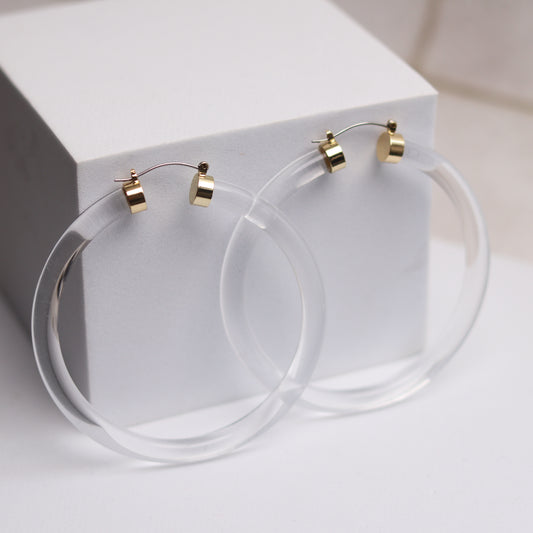 NATURE GIRL HOOPS - WATER