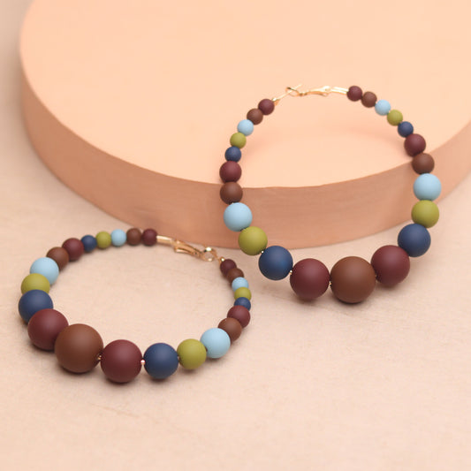 PEARL GIRL HOOPS - HARVEST